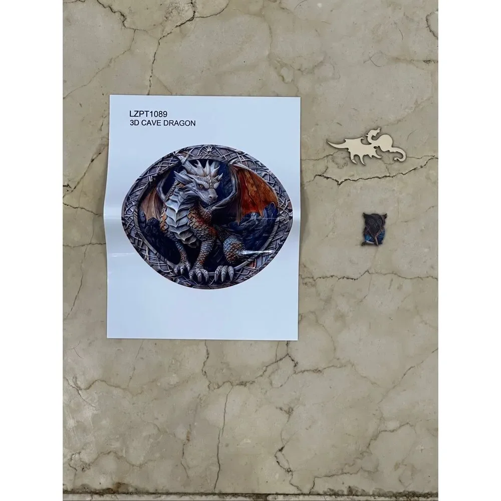 3D Cave Dragon Wooden Puzzle Fantasy Dragon Jigsaw
